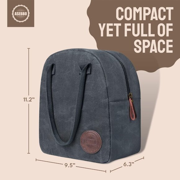 Lunch Tote Bag Box for Professional Women Men Reusable Insulated, Leakproof Wate - Picture 3 of 7